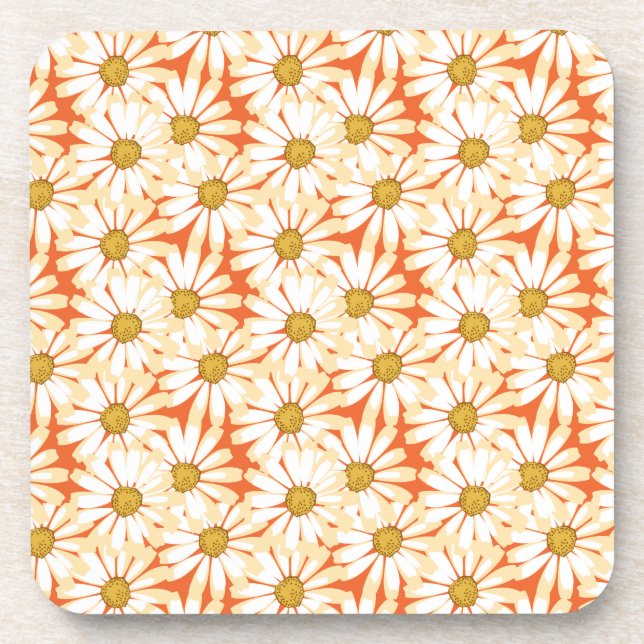 Posavasos Estampado de flores bonito de las margaritas (Frente)