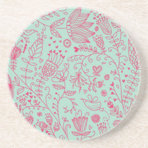 Posavasos Estampado de flores lindo del verano