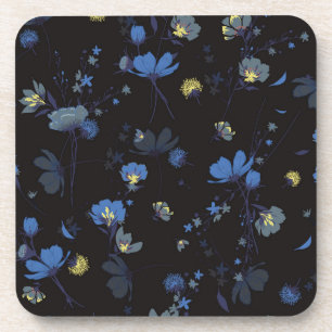 Posavasos Estampado de flores soplado viento