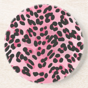 Posavasos Estampado de Guepardo Rosa RAB Rockabilly