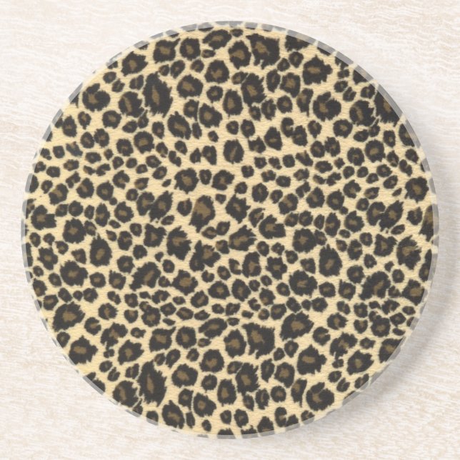 Posavasos Estampado leopardo de moda del safari (Frente)