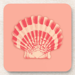 Posavasos Estanques marinos - coral y melocotón