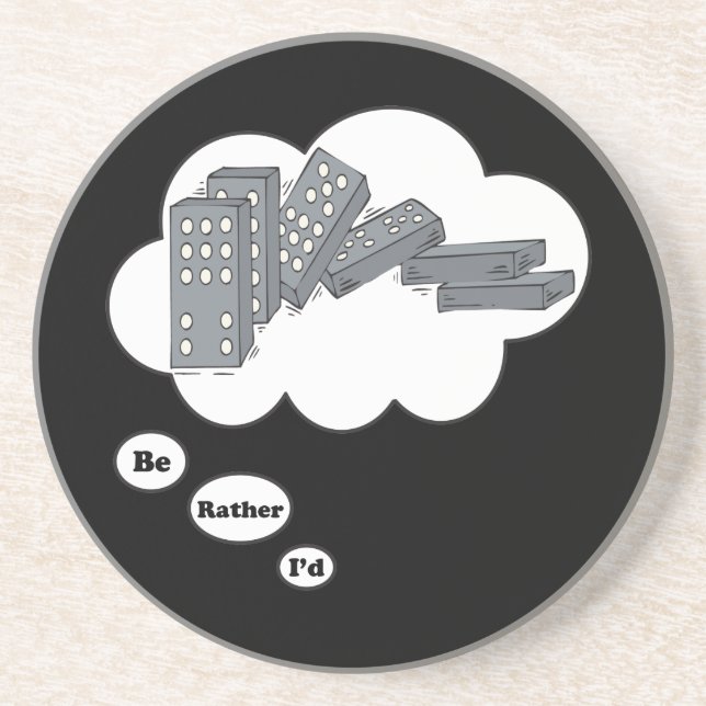 Posavasos Estaría jugando bastante los dominós 4 (Frente)