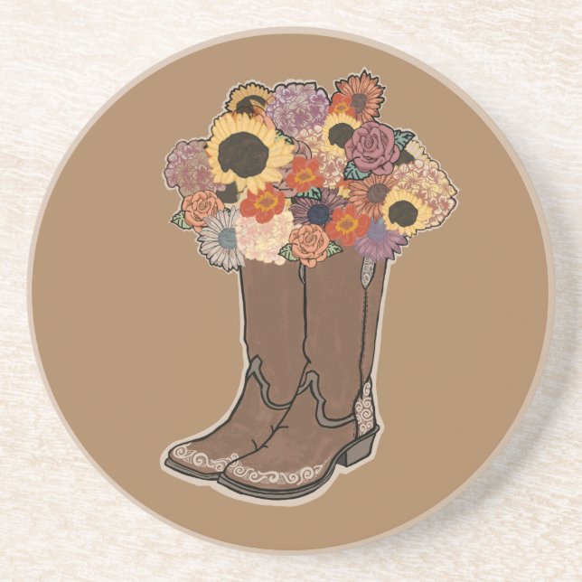 Posavasos Estas botas no están hechas para caminar (Frente)