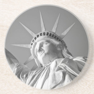 Posavasos Estatua blanca negra de la libertad