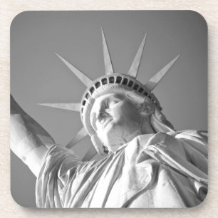 Posavasos Estatua blanca negra de la libertad