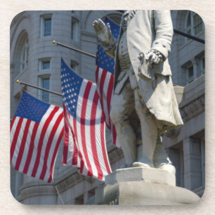 Posavasos estatua de Benjamin Franklin en Washington, DC