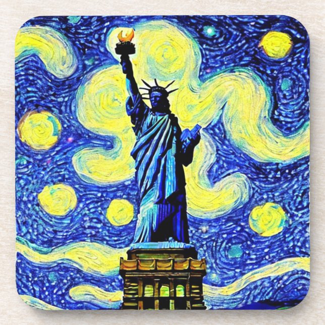 Posavasos Estatua De La Libertad De Nueva York (Frente)