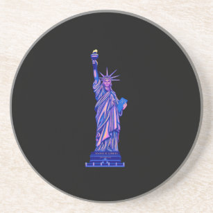 Posavasos Estatua de la Libertad-Nueva York-4 de julio-