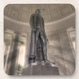 Posavasos Estatua del Bronce en el Memorial Thomas Jefferson
