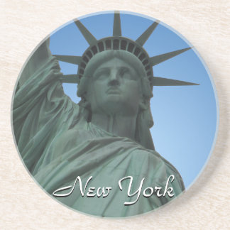 Posavasos Estatua del práctico de costa de Nueva York del