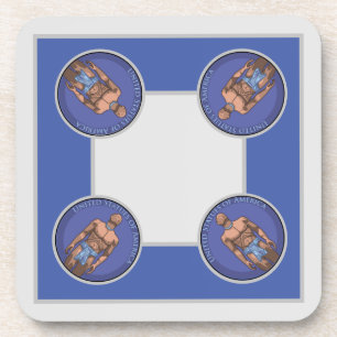 Posavasos Estatuas de Estados Unidos oficial del engranaje s