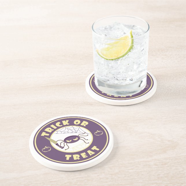 Posavasos Estilo de araña halloween Starbucks (Lado)