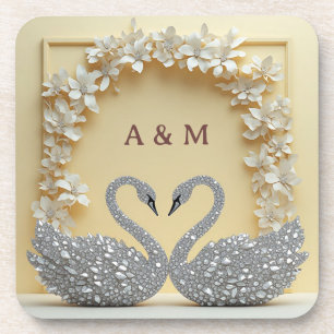 Posavasos Estilo de Celebración de Boda Crystal Romance