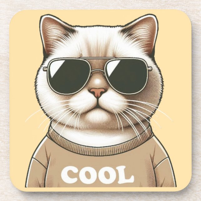 Posavasos Estilo de gato (Frente)