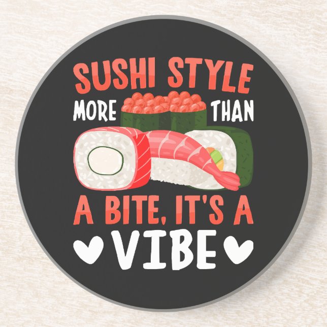 Posavasos Estilo de sushi más que un bocado (Frente)
