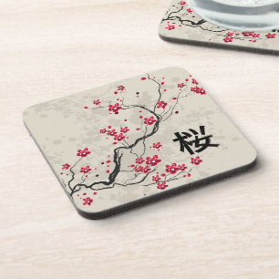 Posavasos Estilo oriental Sakura Cherry Blossom Art