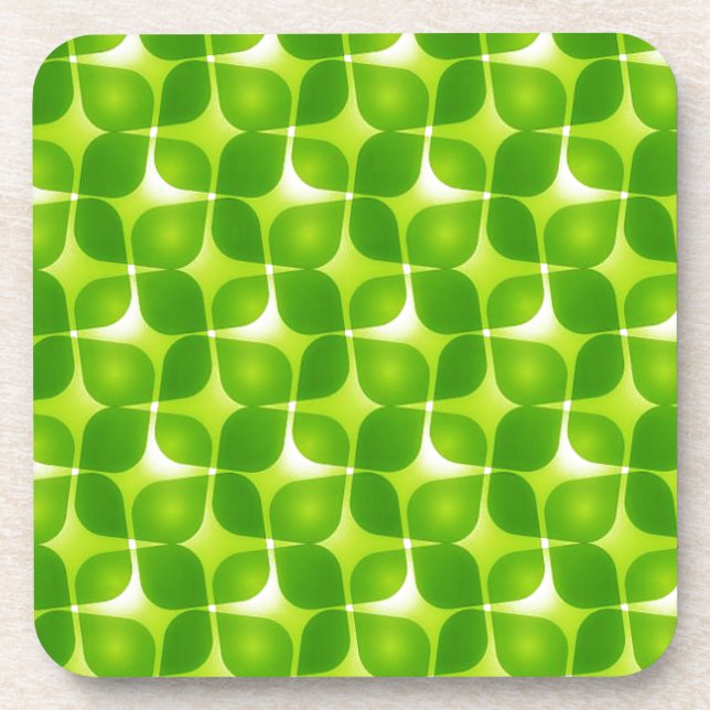 Posavasos Estilo Retro Verde (Frente)