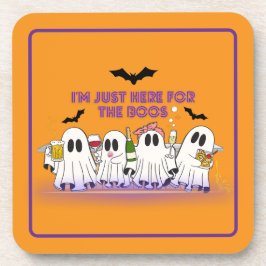 Posavasos Estoy aquí por la divertida Halloween de Boos