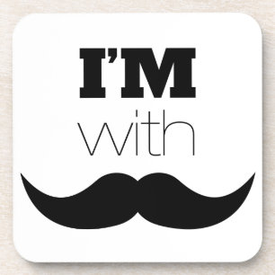 Posavasos Estoy con Mustache