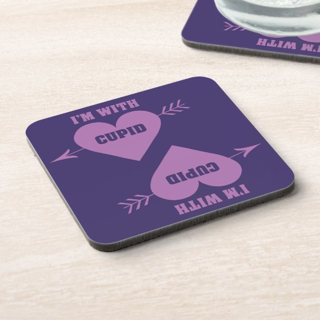 Posavasos ESTOY CON SILLAS DE personalizado CUPIDAS (Lado Izquierdo)