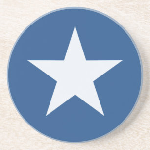 Posavasos estrella blanca