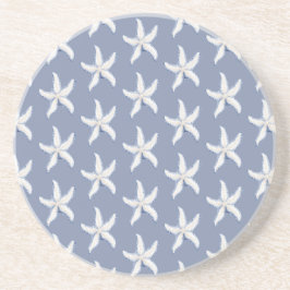 Posavasos Estrella de Mar Blanca Azul de Playa