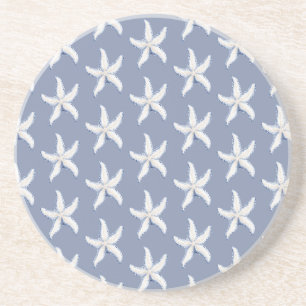 Posavasos Estrella de Mar Blanca Azul de Playa