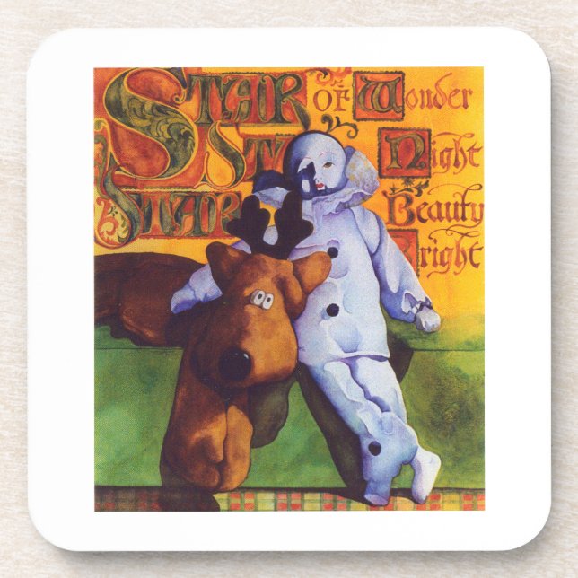 Posavasos ESTRELLA DE MARAVILLOSOS ATAQUES DE Plástico Duro (Frente)