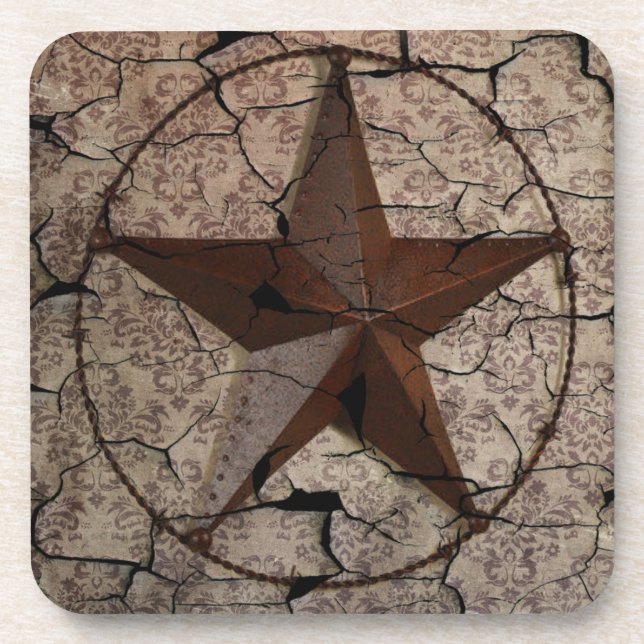 Posavasos Estrella de Texas, primitiva del país occidental r (Frente)