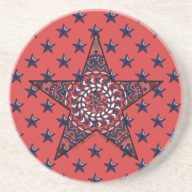 Posavasos Estrella del práctico de costa de la independencia (Frente)