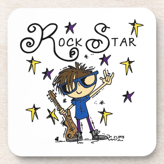 Posavasos Estrella del rock triguena (Frente)