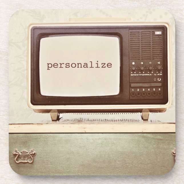 Posavasos Estrella del vintage TV (Frente)
