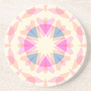 Posavasos Estrella mágica azul rosa suave Estrella pastel De