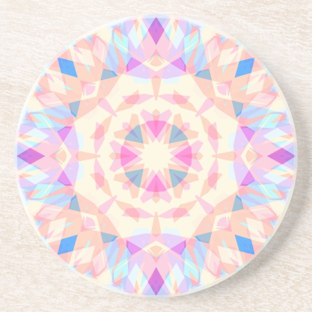 Posavasos Estrella mágica azul rosa suave Halloween decoraci (Frente)