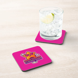 Posavasos Estrella Neon Kawaii - "Brilla incluso en días nub