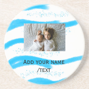 Posavasos estrella simple brillo destello agregar texto pers