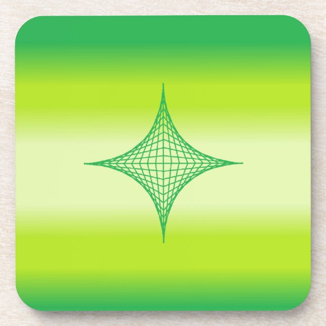 Posavasos Estrella verde (Frente)