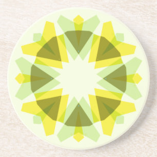 Posavasos Estrella Verde Amarillo Brillante Dopamina Decorac
