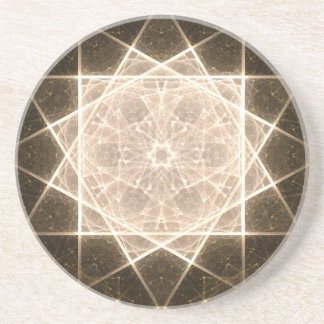 Posavasos Estrella y oro de Kaleidoscope