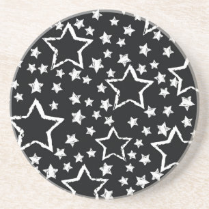 Posavasos Estrellas blancas y negras: grifo urbano.