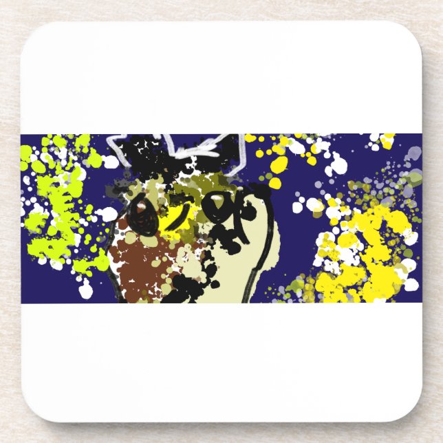 Posavasos Estrellas de búho (Frente)