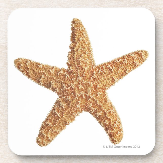 Posavasos Estrellas de mar aisladas en blanco (Frente)