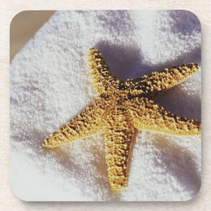 Posavasos Estrellas de mar en una toalla