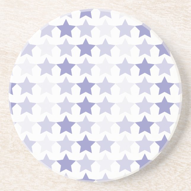Posavasos Estrellas de Ombre Azul Patriótico (Frente)