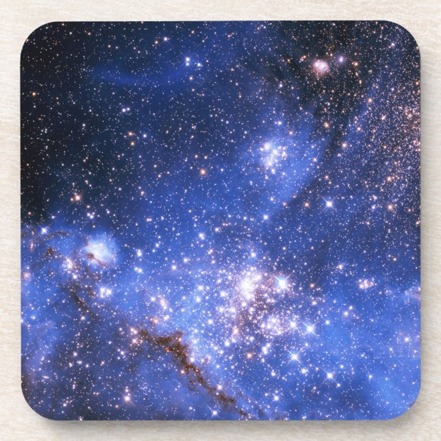 Posavasos Estrellas Embriónicas azules caídas (Frente)