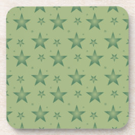 Posavasos Estrellas olivares elegantes y elegantes en verde