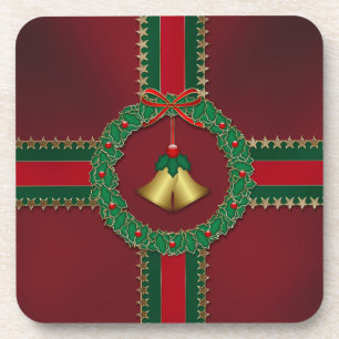 Posavasos Estrellas y rayas Navidades Cork Coaster