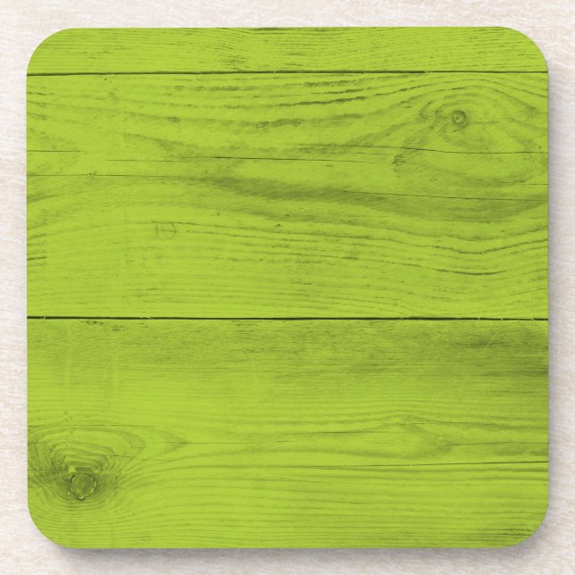 Posavasos Estructura de madera verde brillante como textura  (Frente)