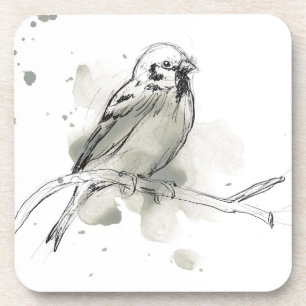 Posavasos Estudio de aves gestural